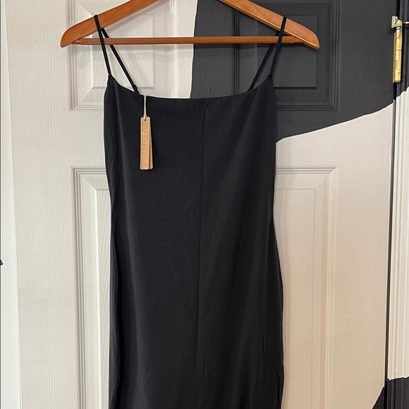 SKIMS Other - SKIMS Black Maxi Slip Dress